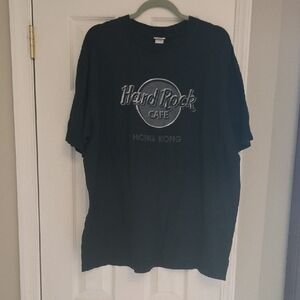 Original Vintage Hard Rock Cafe Tee with Hong Kong Motif